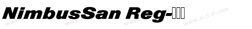 NimbusSan Reg字体转换